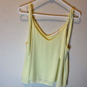 Yellow Top with Ties